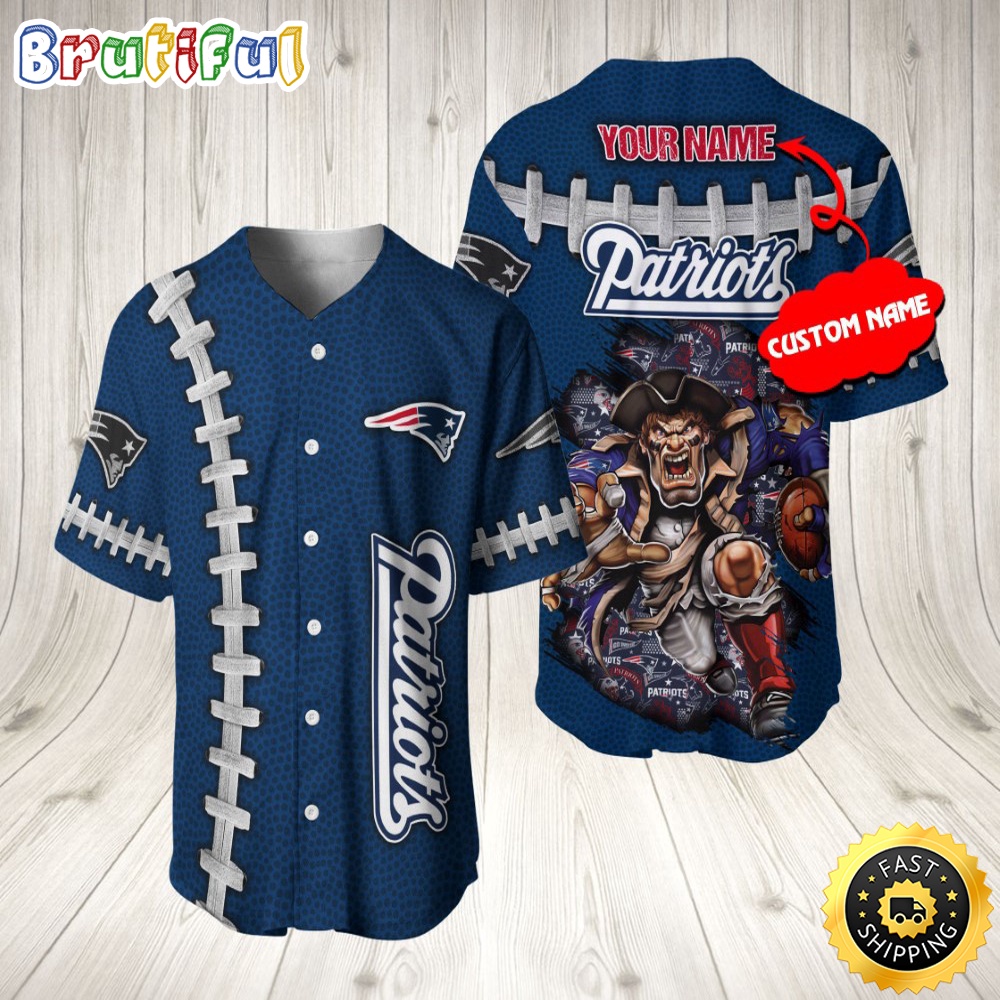 Personalized NFL New England Patriots Baseball Jersey Team Spirit Tops xjqusz.jpg