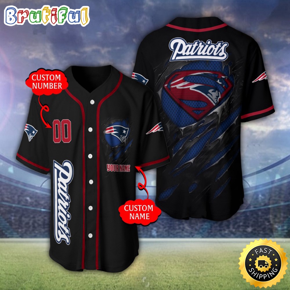 Personalized NFL New England Patriots Baseball Jersey Vintage Baseball Gear cbfzbu.jpg