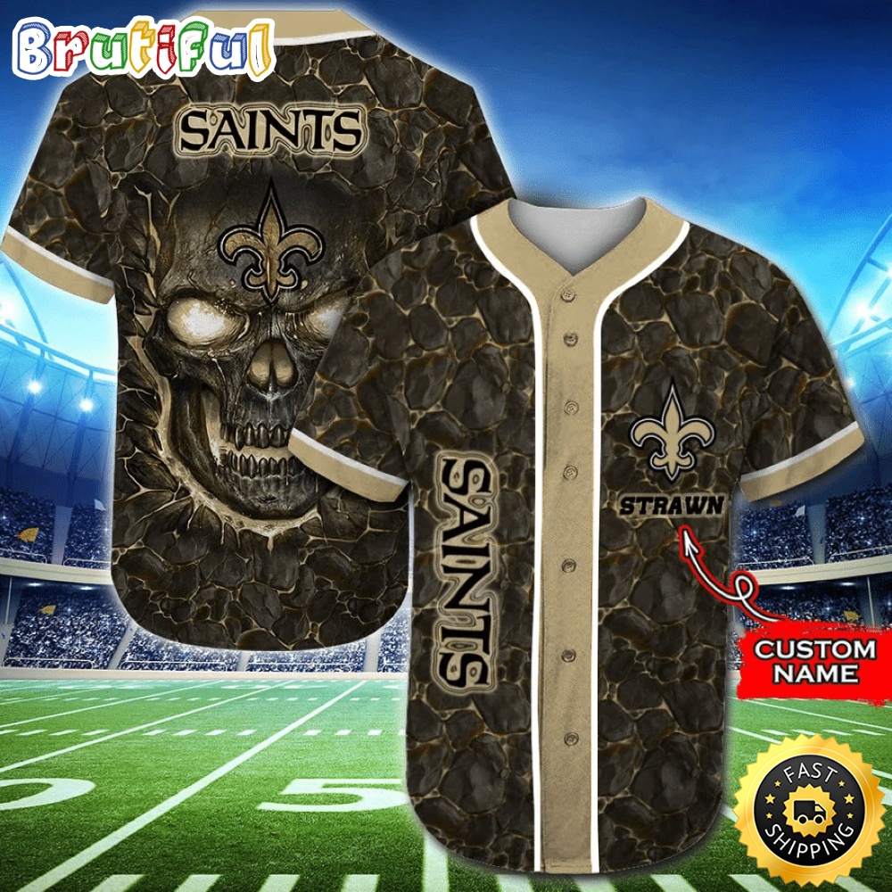 Personalized NFL New Orleans Saints Baseball Jersey Essential Team Tops ssk0xh.jpg