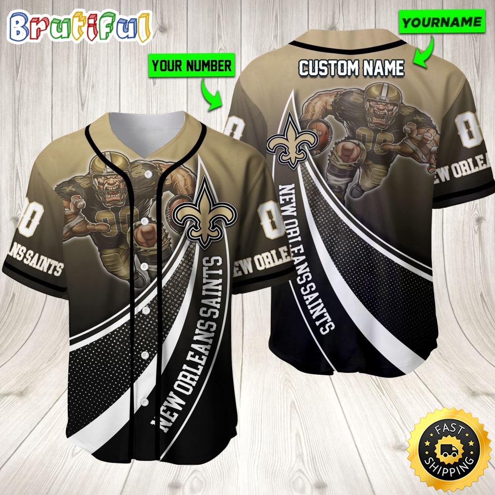 Personalized NFL New Orleans Saints Baseball Jersey Mascot Art qg6ewv.jpg