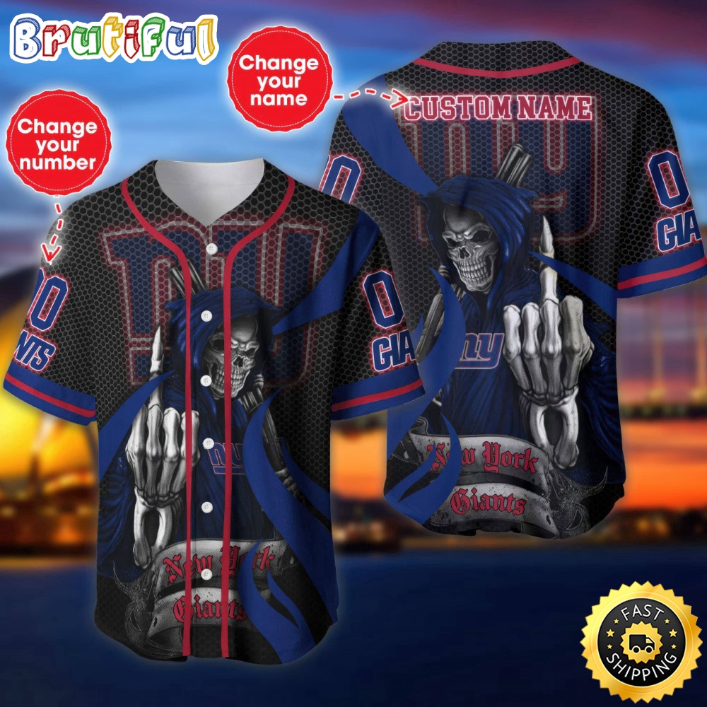 Personalized NFL New York Giants Baseball Jersey Shirt The Reaper Art Skull un64dz.jpg