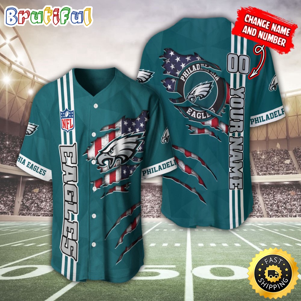 Personalized NFL Philadelphia Eagles Baseball Jersey America Flagy America Flag Athletic Style Jerseys znrt7o.jpg