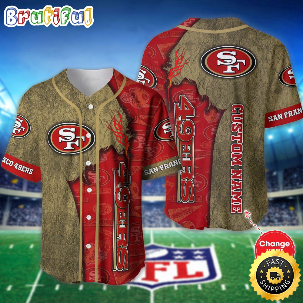 Personalized NFL San Francisco 49ers Baseball Jersey Authentic Baseball Attire npaj9z.jpg