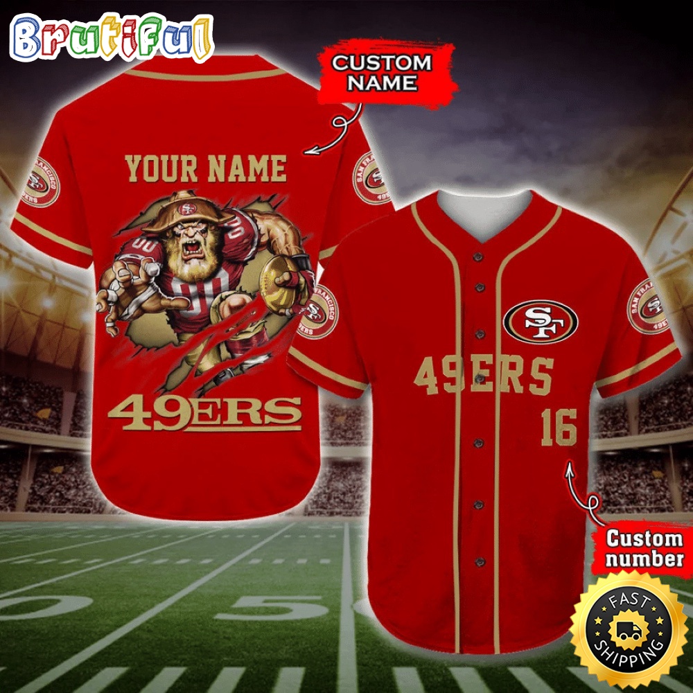 Personalized NFL San Francisco 49ers Baseball Jersey Casual Baseball Gear zkufck.jpg