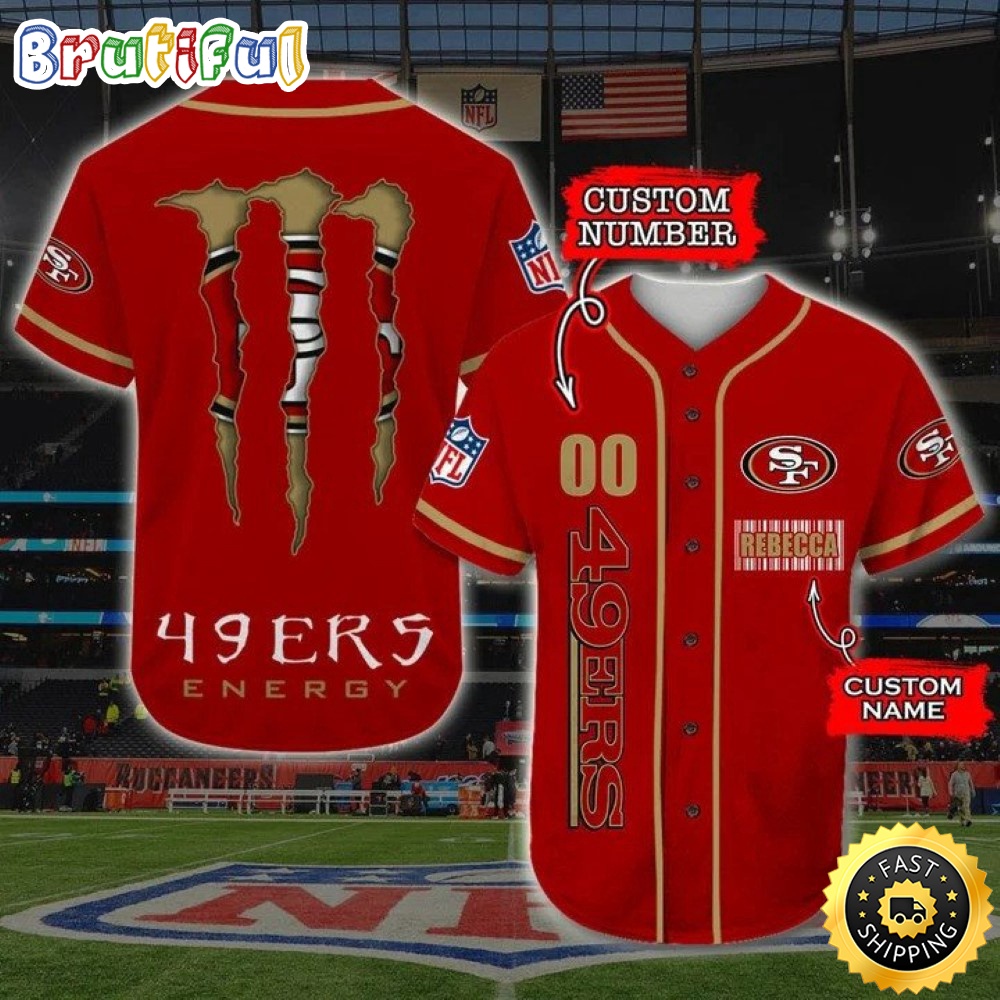 Personalized NFL San Francisco 49ers Baseball Jersey Sportswear Tops tt2cs3.jpg