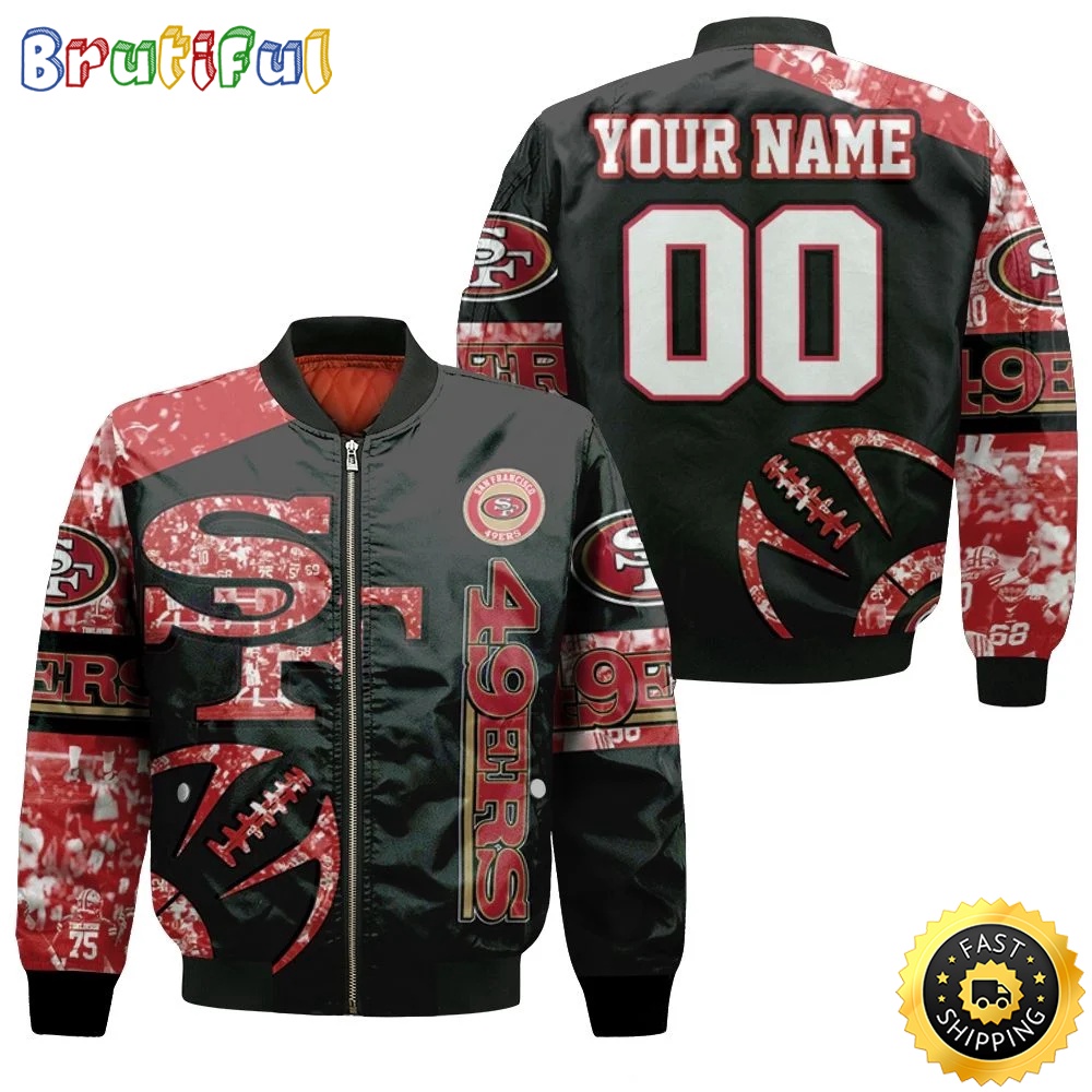 Personalized NFL San Francisco 49ers Bomber Jacket Classic Bomber Style tzdl9g.jpg