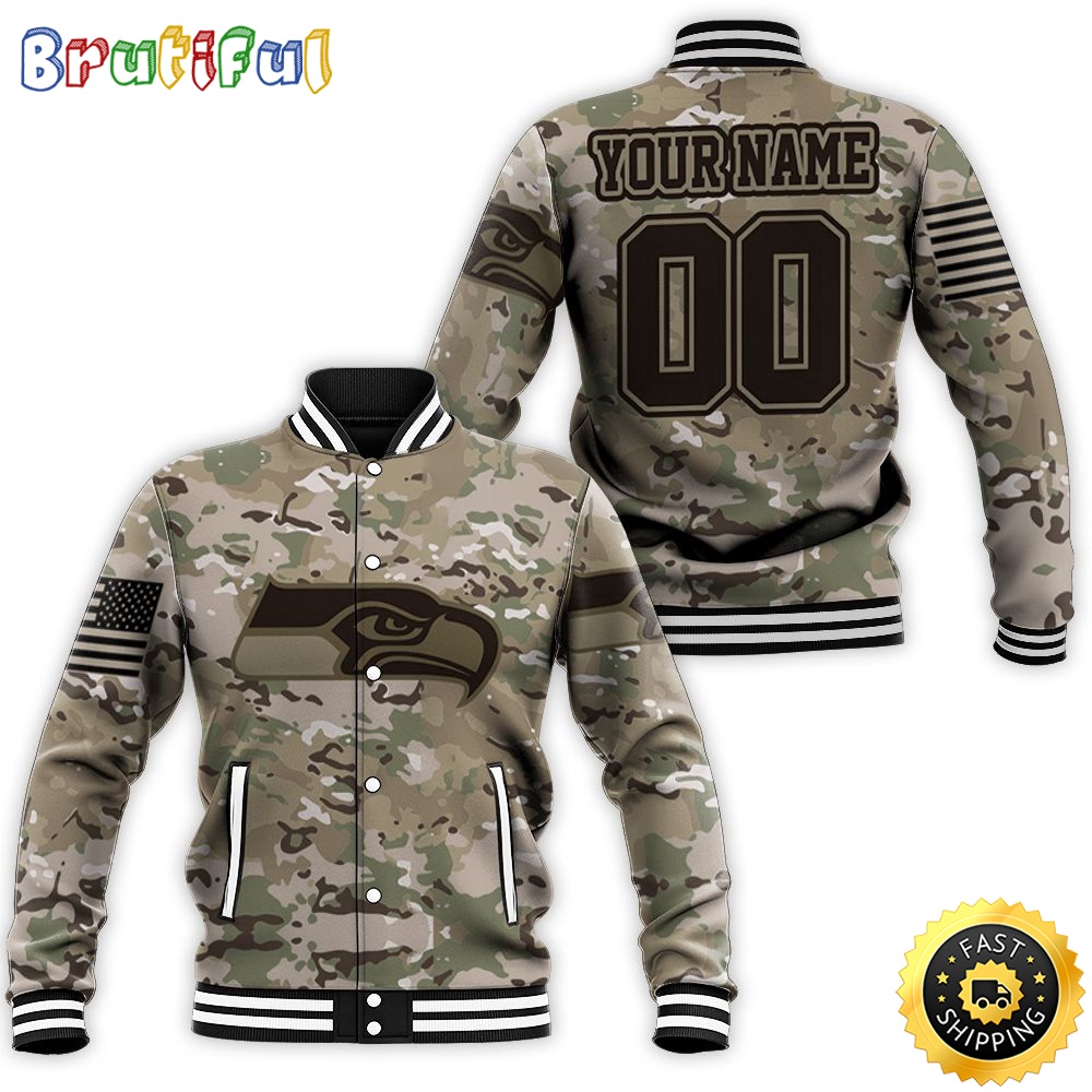 Personalized NFL Seattle Seahawks Baseball Jacket Camouflage Veteran za7abw.jpg