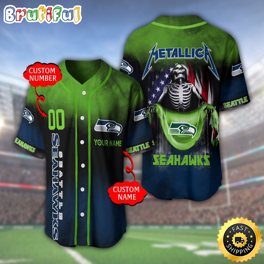Personalized NFL Seattle Seahawks Baseball Jersey Classic Baseball Jerseys ohsotm.jpg