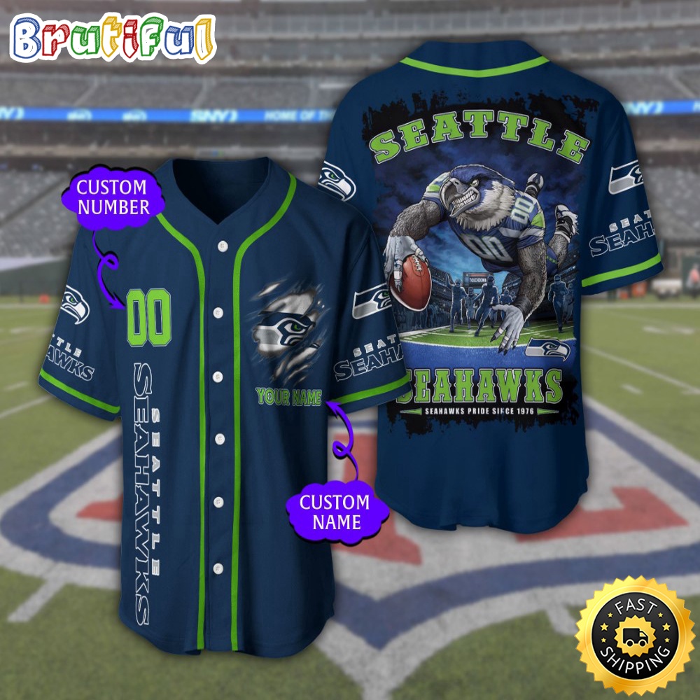 Personalized NFL Seattle Seahawks Baseball Jersey Stylish Baseball Tops bi3bv3.jpg