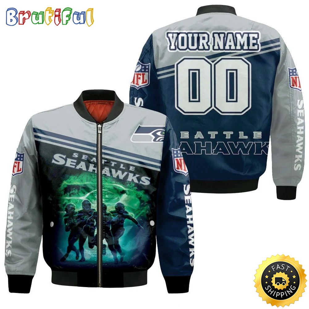 Personalized NFL Seattle Seahawks Bomber Jacket Legend Players jqwpbd.jpg