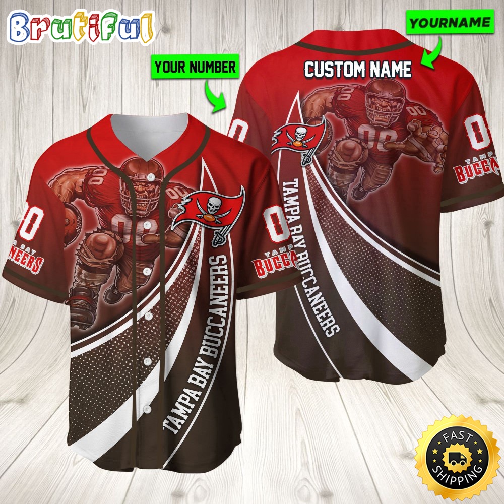 Personalized NFL Tampa Bay Buccaneers Baseball Jersey Mascot Art xc9hxf.jpg