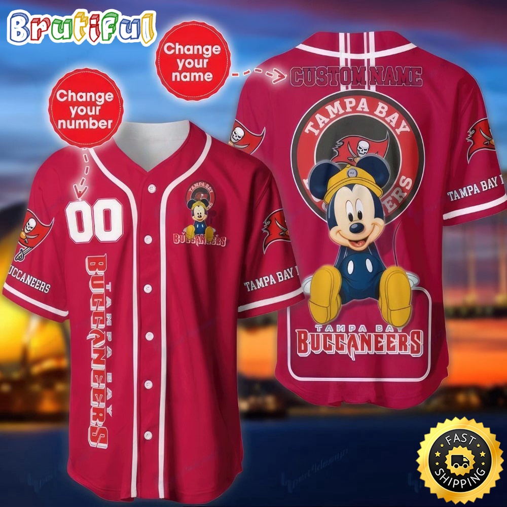 Personalized NFL Tampa Bay Buccaneers Baseball Jersey Mickey Mouse vxylxc.jpg