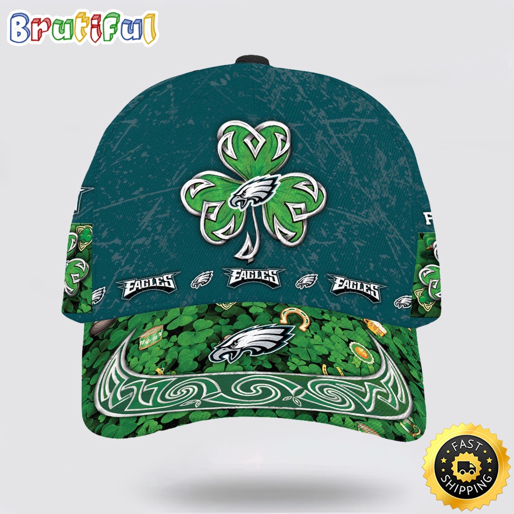 Personalized Philadelphia Eagles St Patrick Day All Over Print Baseball Cap 1 qwnx6y.jpg