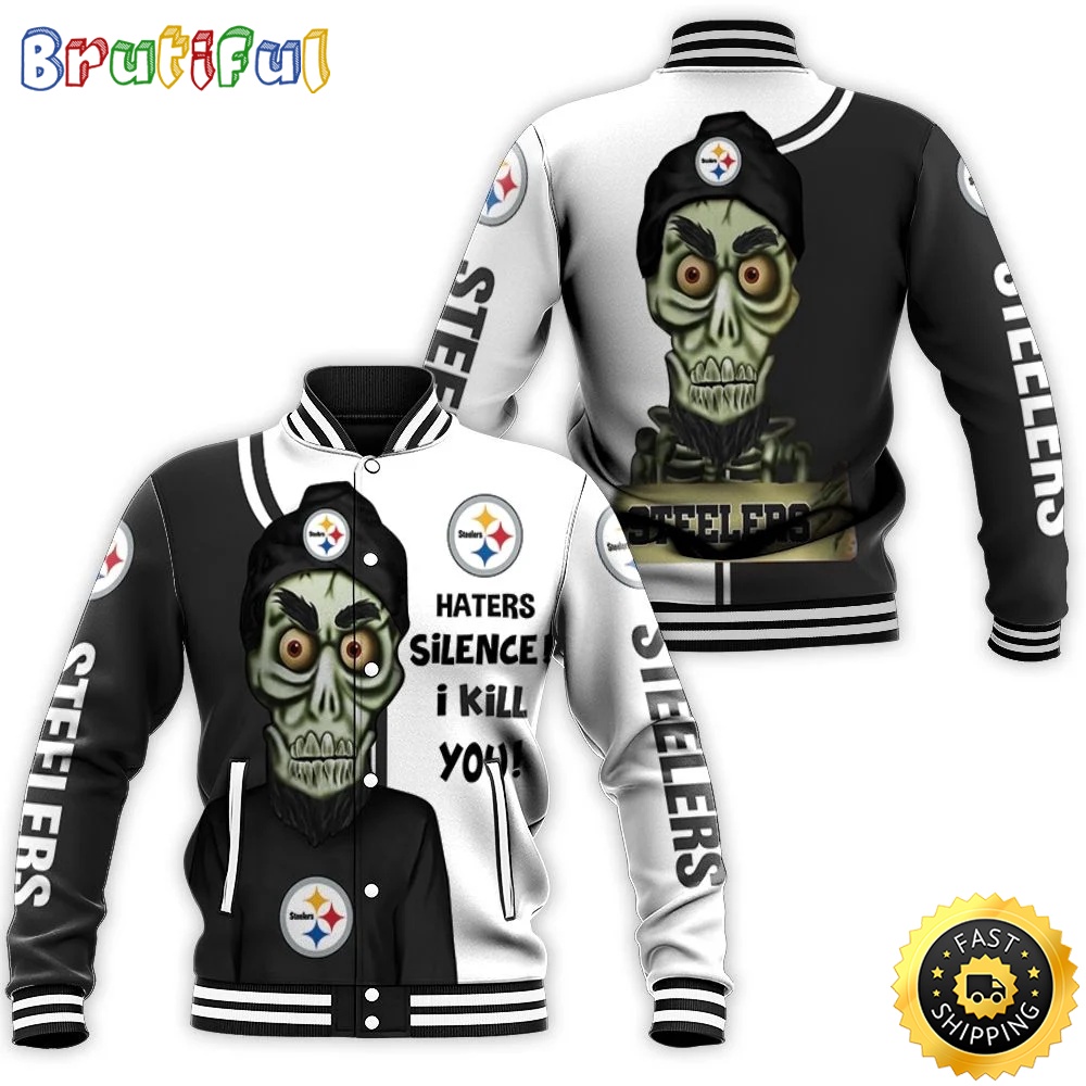 Pittsburgh Steelers Baseball Jacket Haters I Kill You jdjyhy.jpg