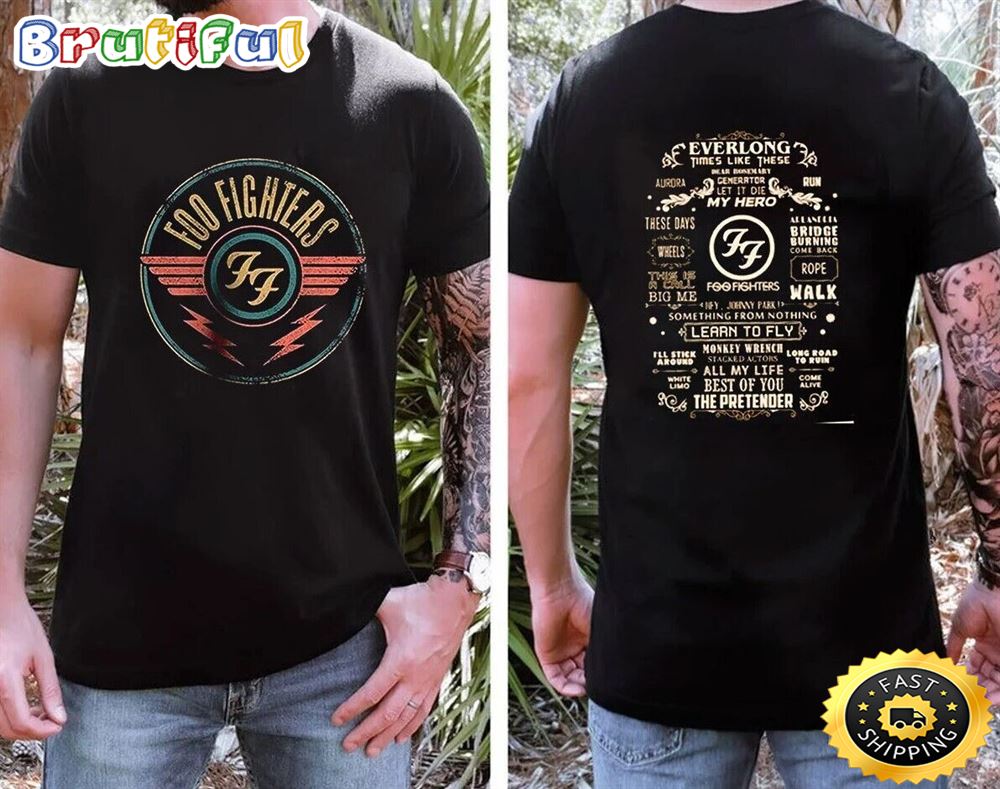 Rare Foo Fighters Shirt Rock N Roll Band T Shirt