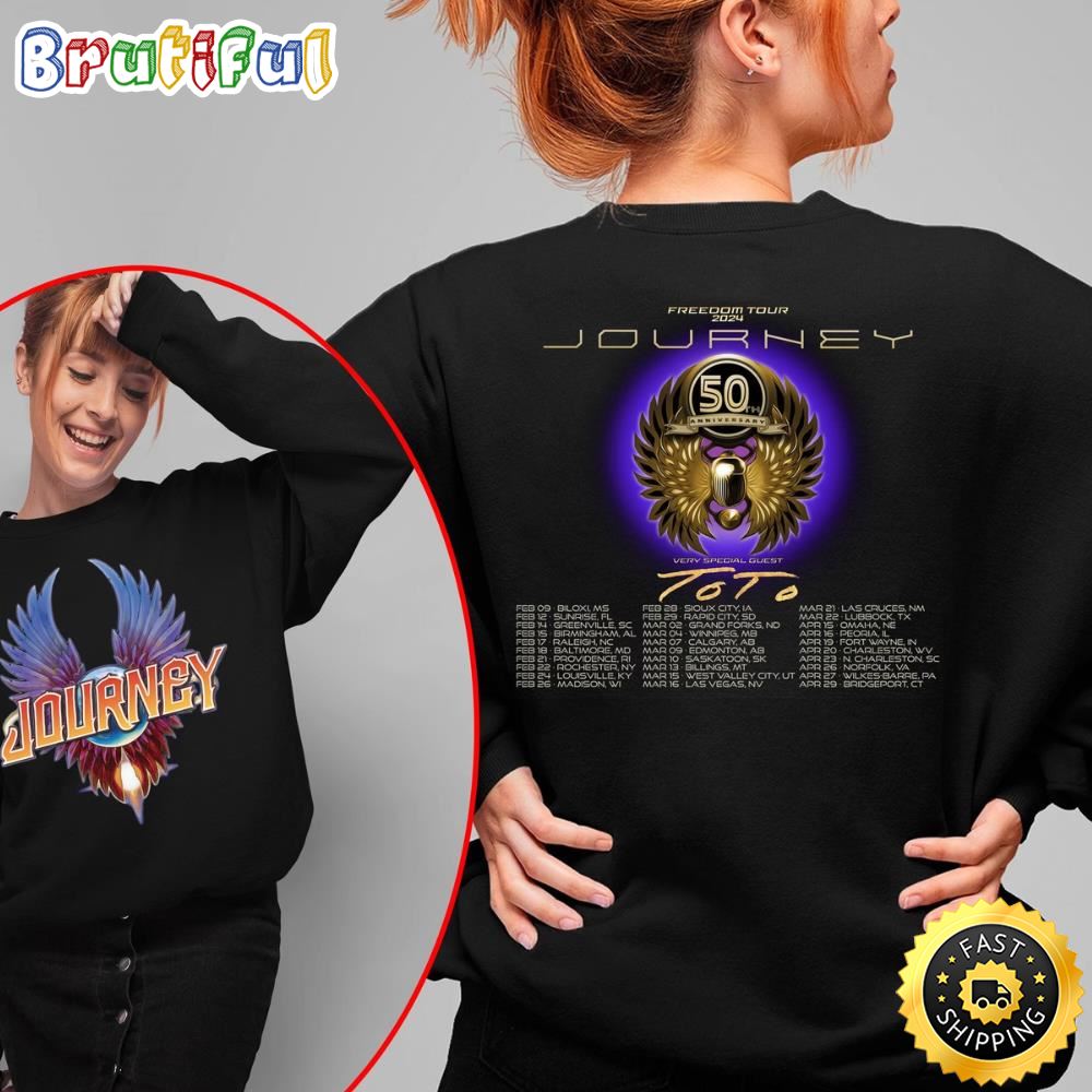 Rock Shirt Journey 2 Side Shirt Unisex Journey Freedom Tour