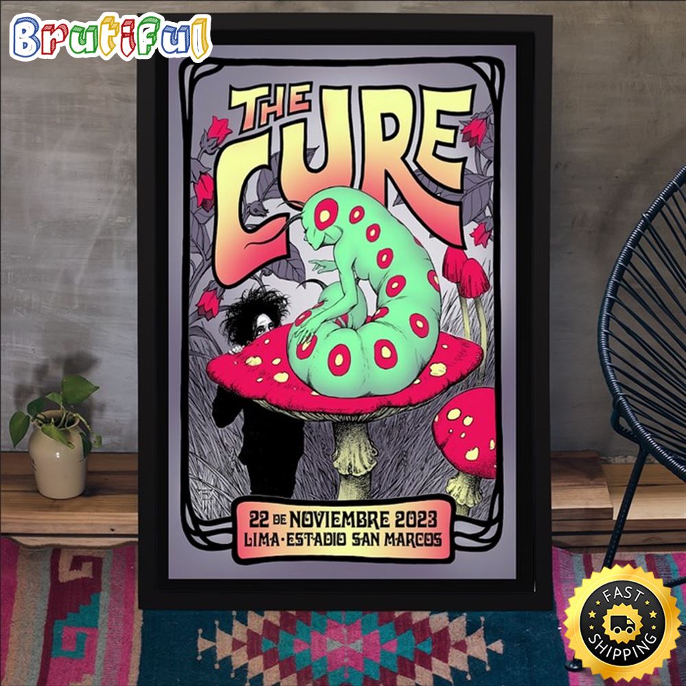 The Cure Estadio San Marcos, Lima, Peru Nov 22, 2023 Poster Canvas