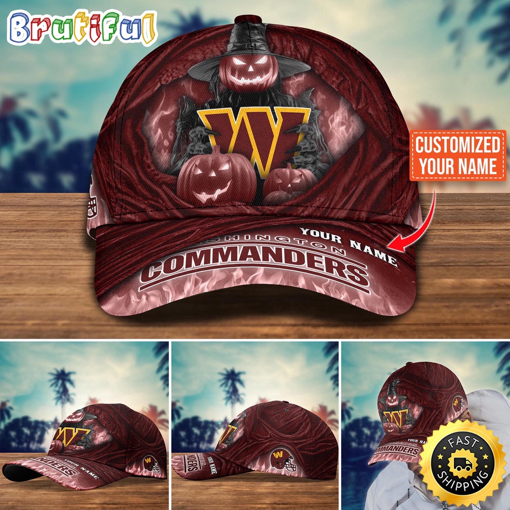 Washington Commanders Baseball Cap Halloween Custom Cap For Fans