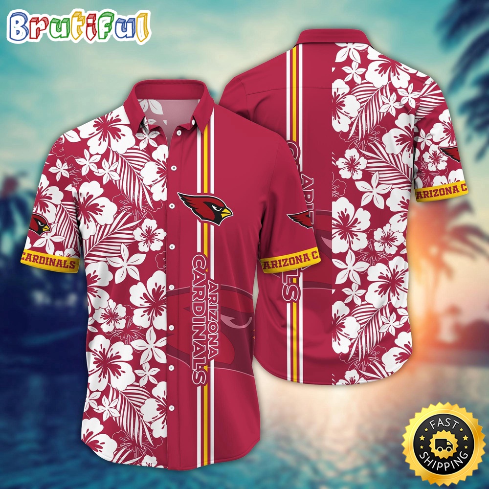 Arizona Cardinals Hawaii Shirt  Flower Exotic Island Fashion