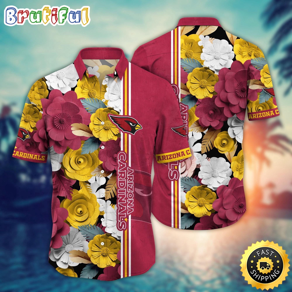 Arizona Cardinals Hawaii Shirt  Flower Laid Back Hawaiian Charm