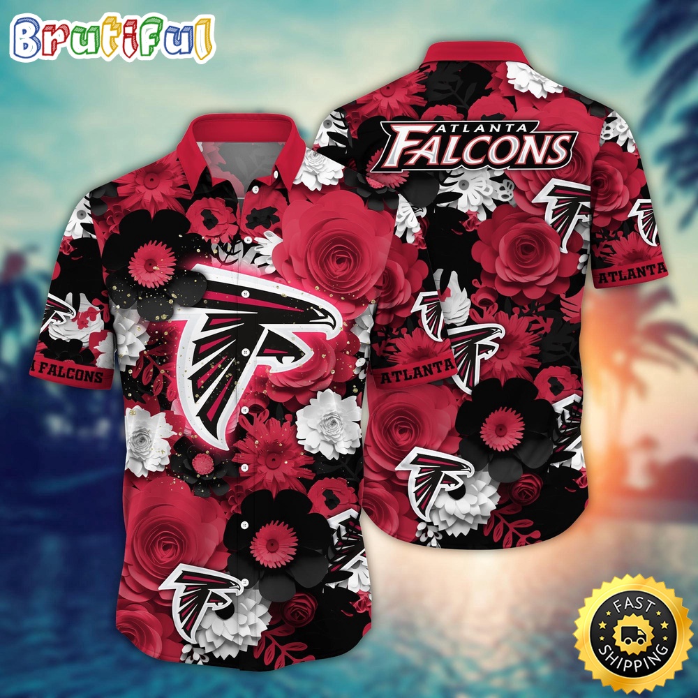 Atlanta Falcons Hawaii Shirt  Flower Colorful Coastal Wear