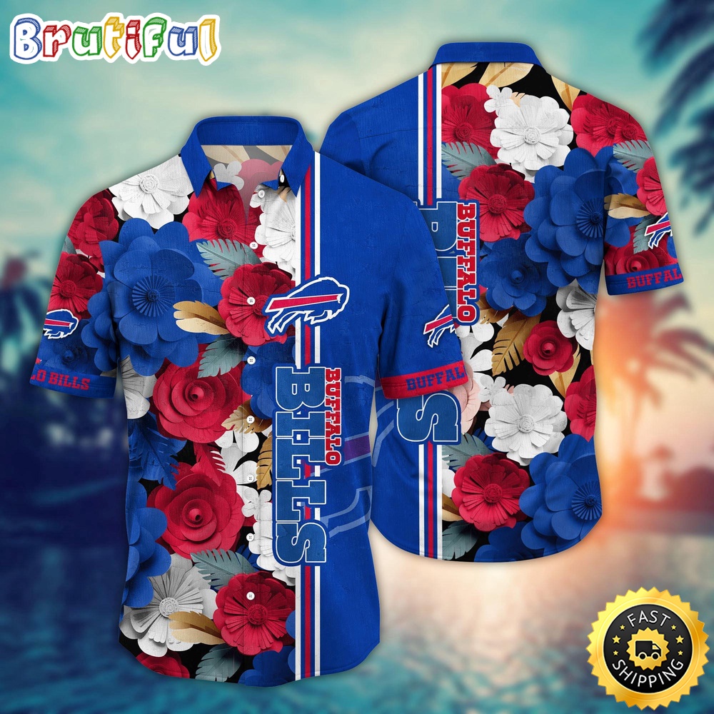 Buffalo Bills Hawaii Shirt  Flower Laid Back Hawaiian Charm