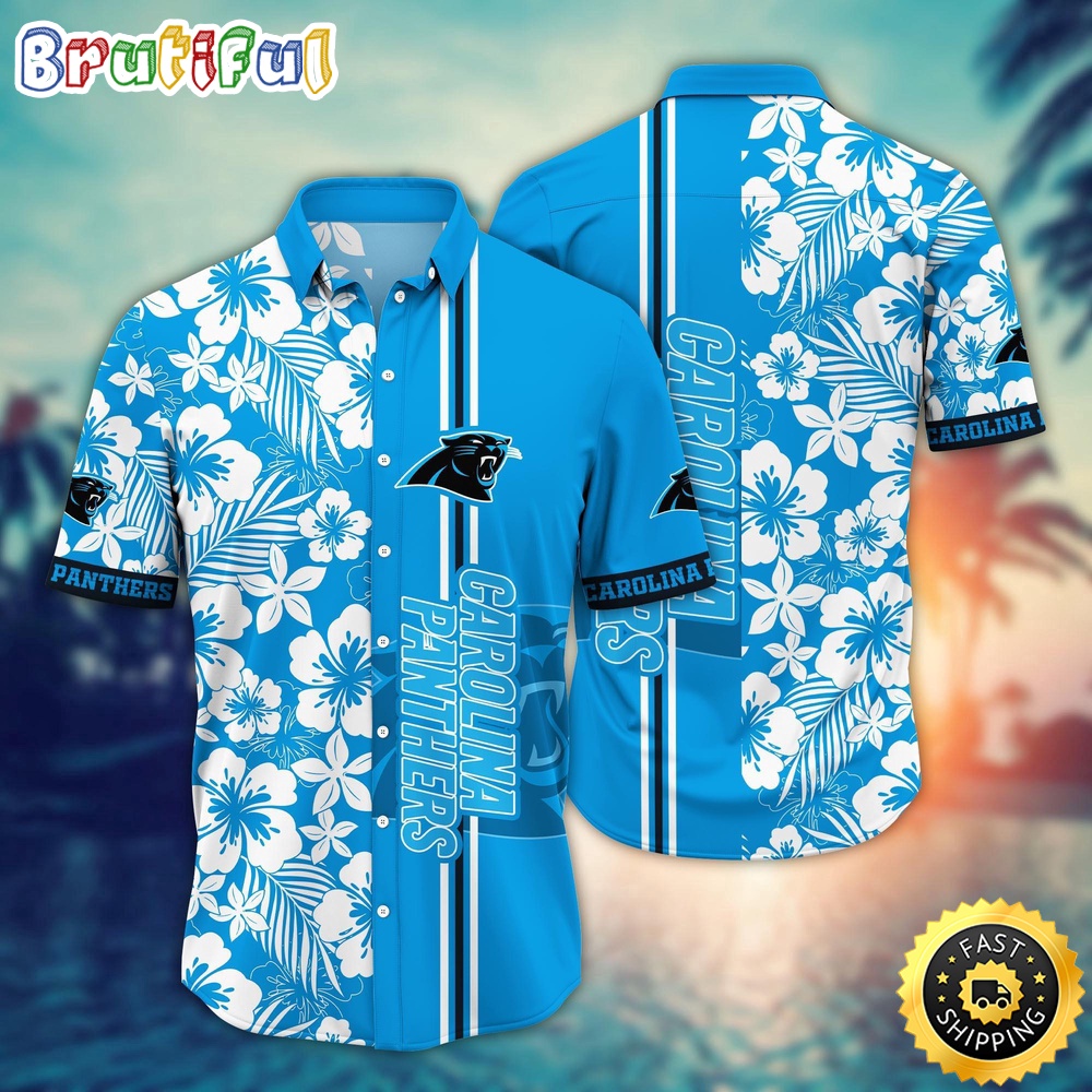 Carolina Panthers Hawaii Shirt  Flower Exotic Island Fashion