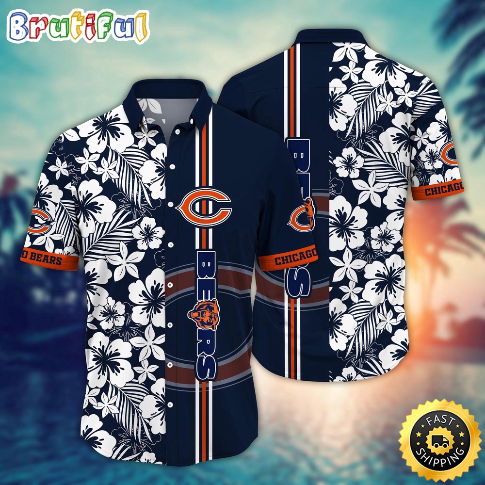 Chicago Bears Hawaii Shirt  Flower Exotic Island Fashion