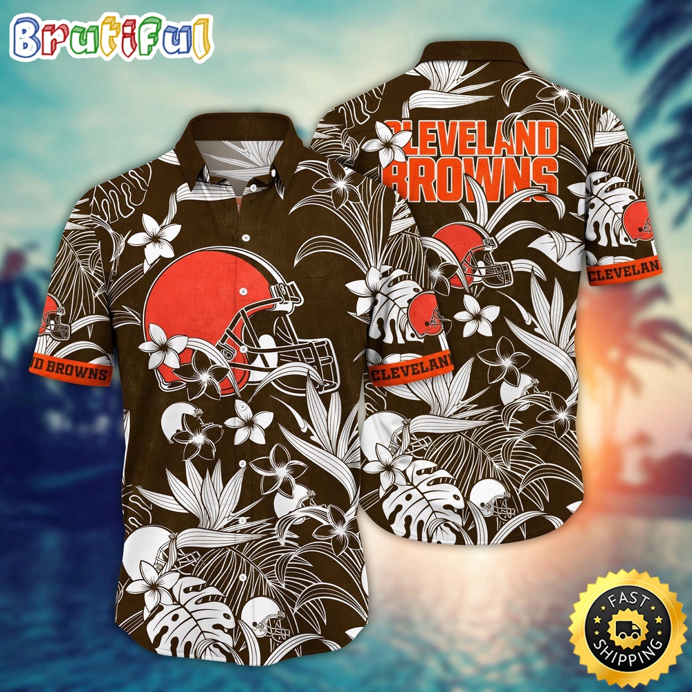 Cleveland Browns Hawaii Shirt  Flower Vacation Mood Shirts