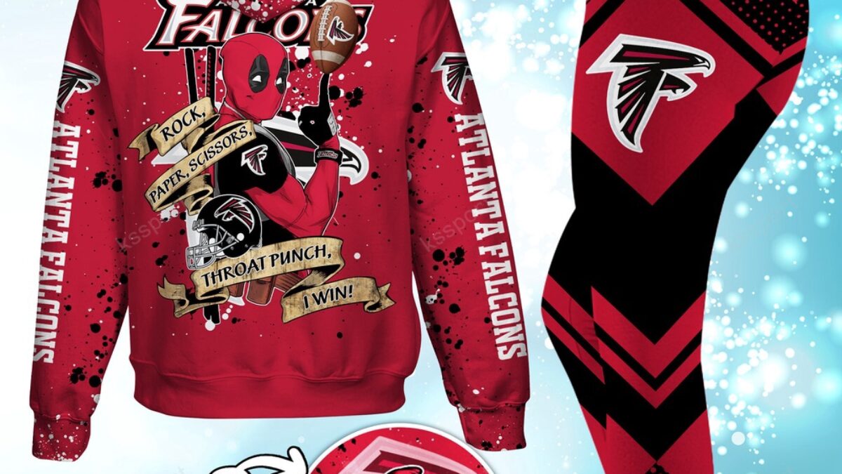 Custom NFL Atlanta Falcons Hoodie Leggings Rock Paper Scissors