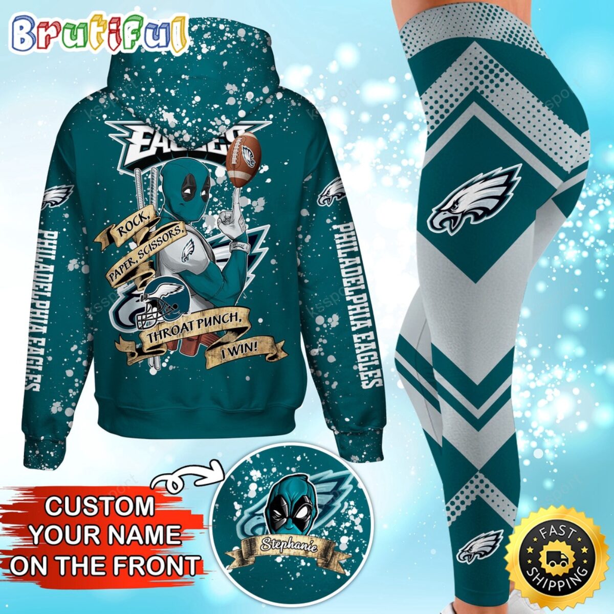 NFL EAGLES 3段ロゴプリントパーカー ×ヴィンテージ バイカラーベスト NFL ミネソタ・バイキングス チームロゴ 3段 プリント