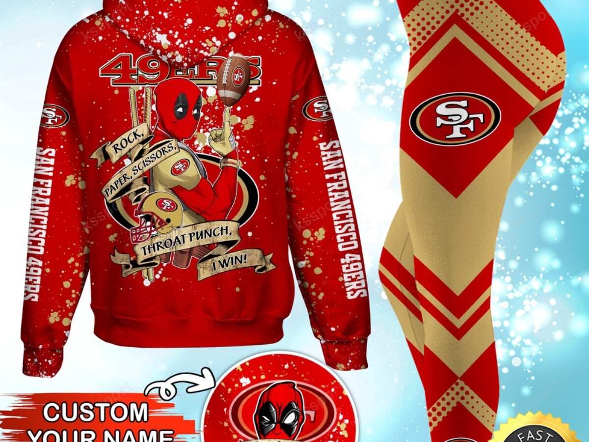 Custom NFL San Francisco 49ers Hoodie Leggings Rock Paper Scissors
