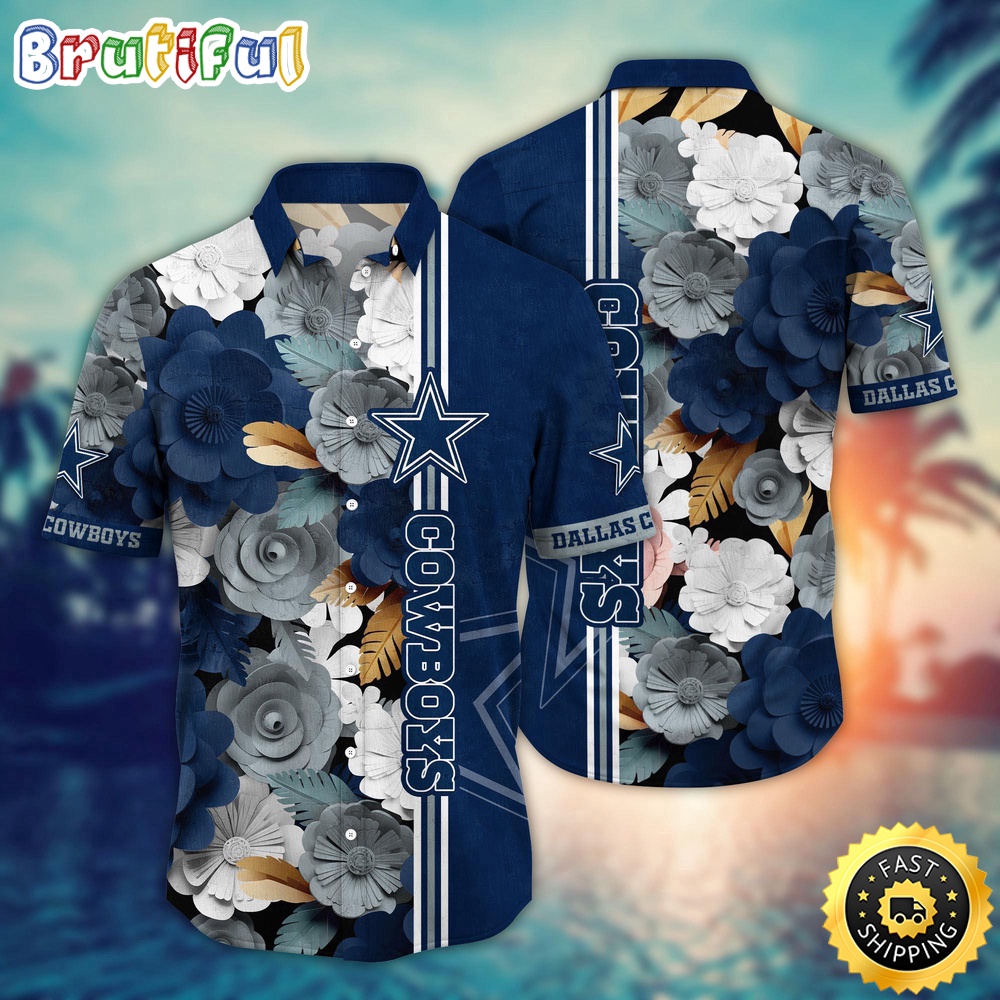 Dallas Cowboys Hawaii Shirt  Flower Laid Back Hawaiian Charm