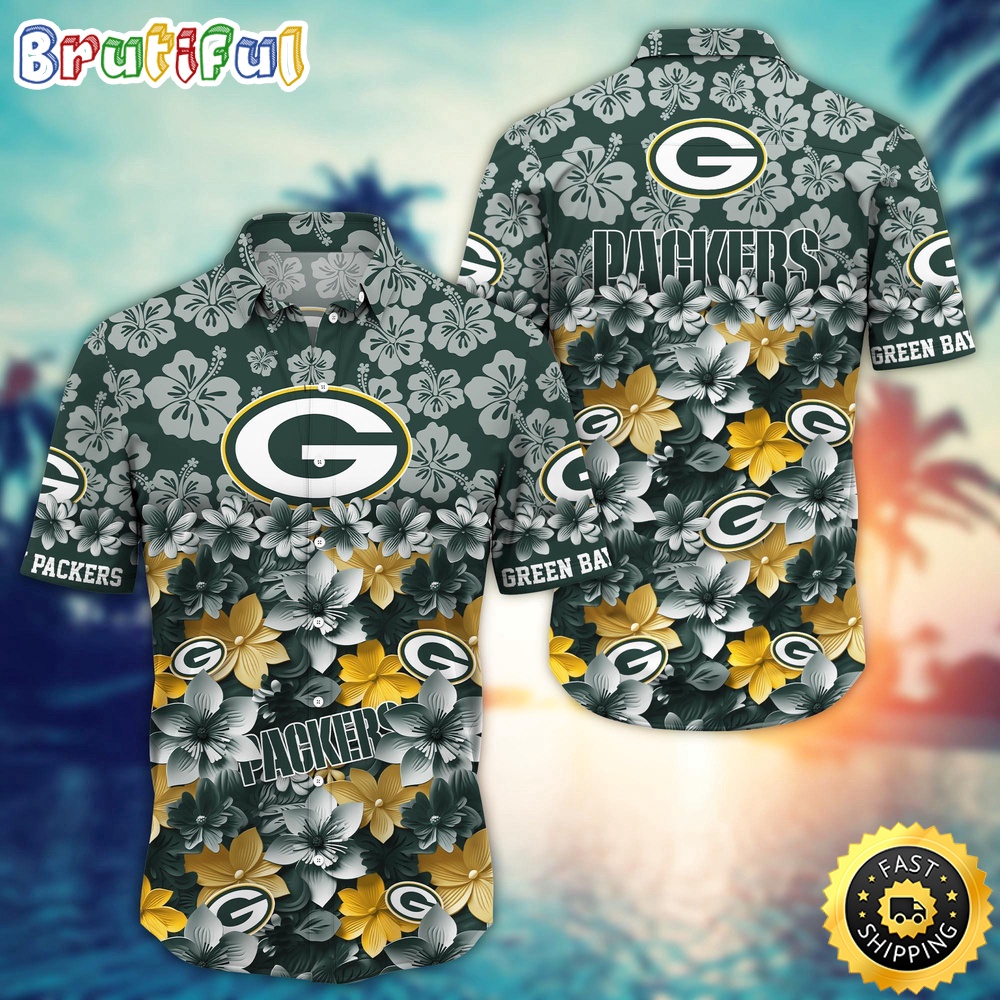 Green Bay Packers Hawaii Shirt Trending Summer For NFL Fans