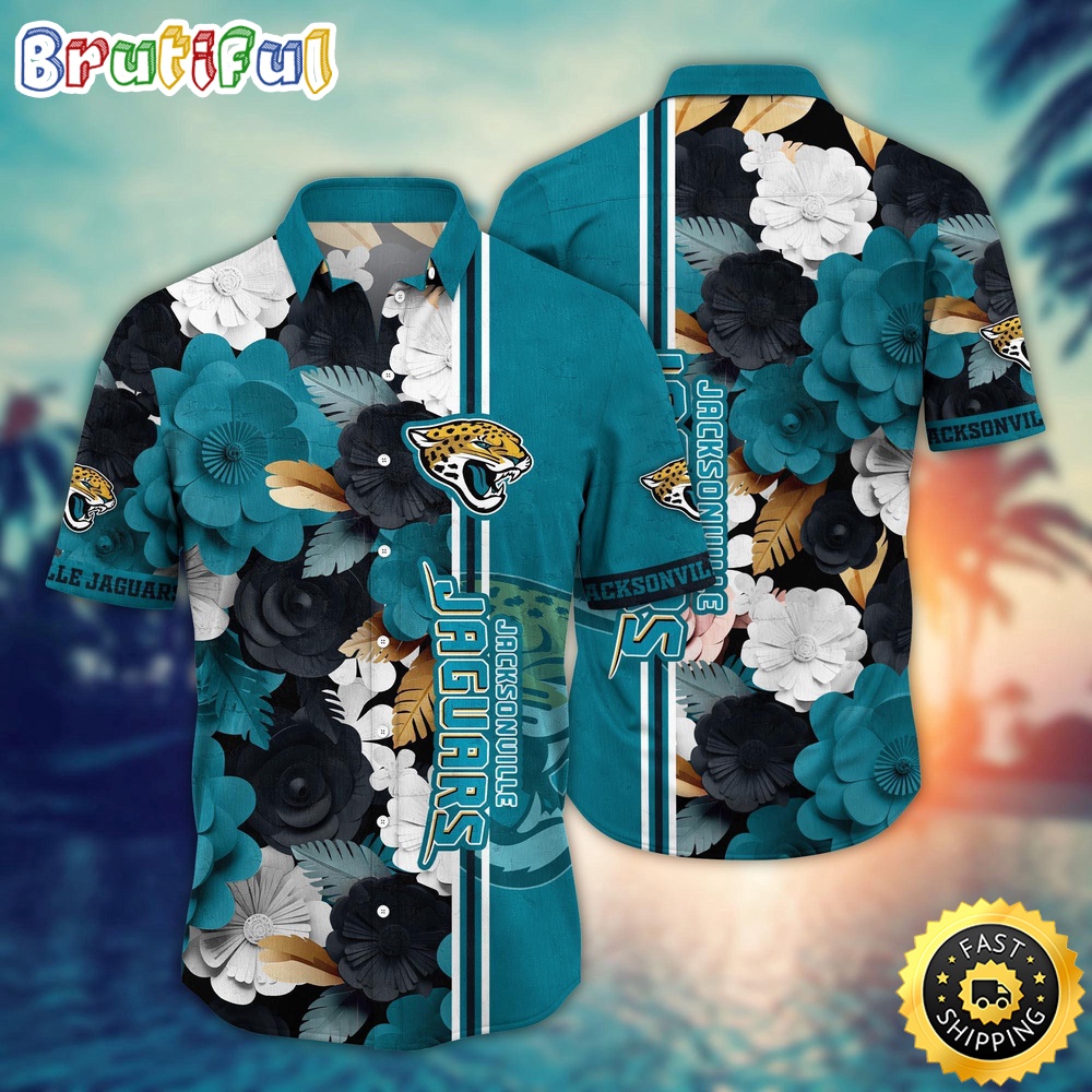 Jacksonville Jaguars Hawaii Shirt  Flower Laid Back Hawaiian Charm