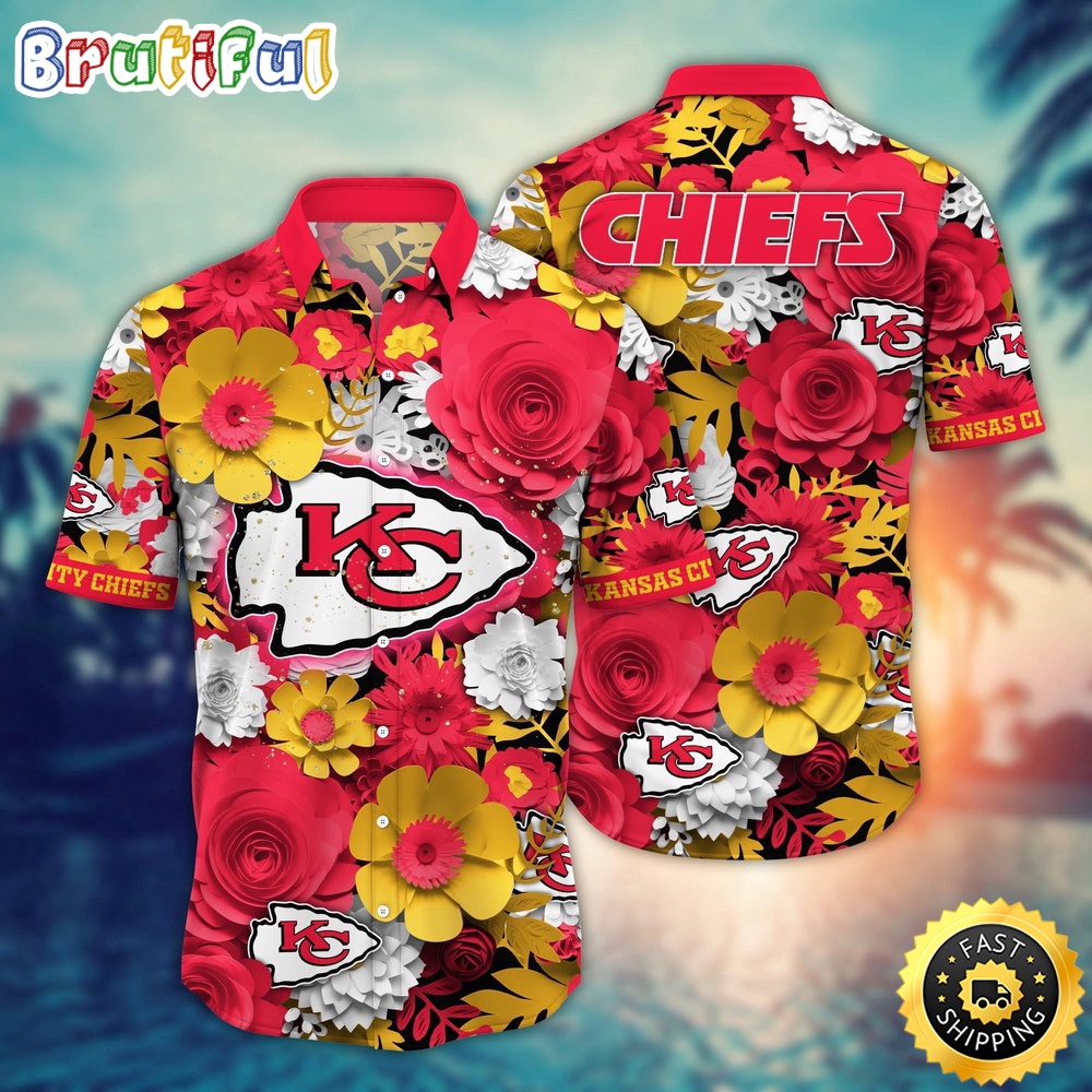 Kansas City Chiefs Hawaii Shirt  Flower Colorful Coastal Wear
