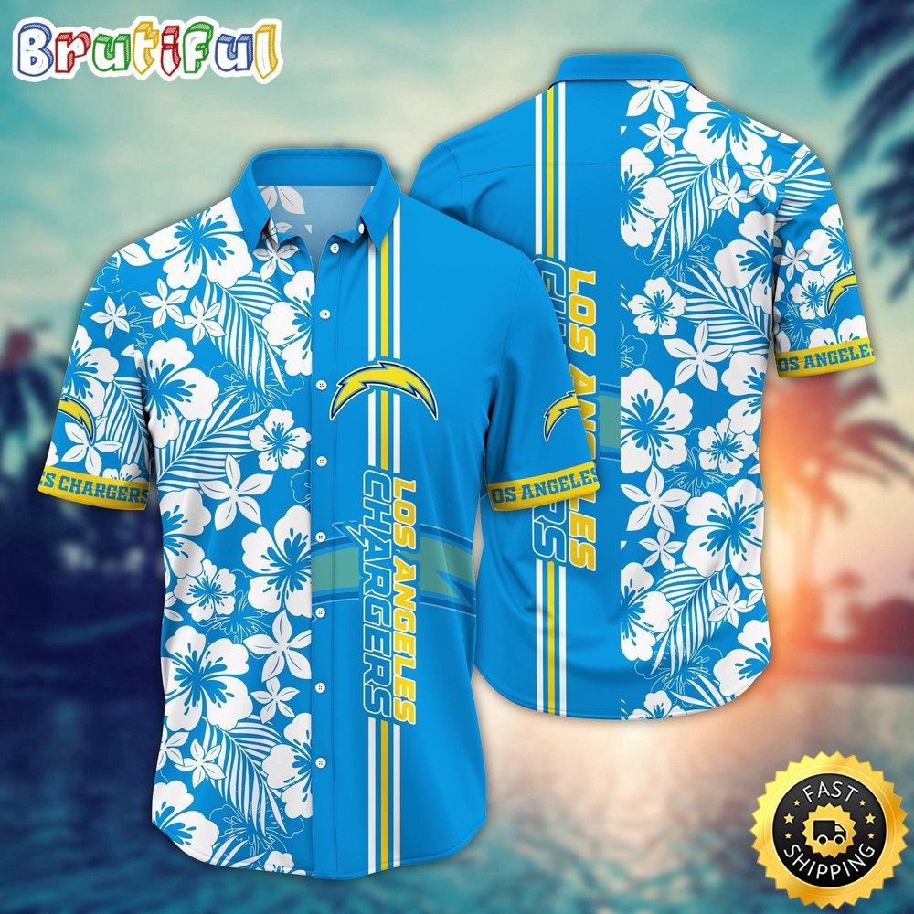 Los Angeles Chargers Hawaii Shirt  Flower Exotic Island Fashion