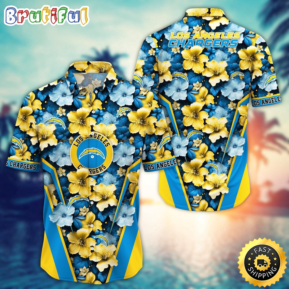 Los Angeles Chargers Hawaii Shirt  Flower Tropical Getaway Shirts