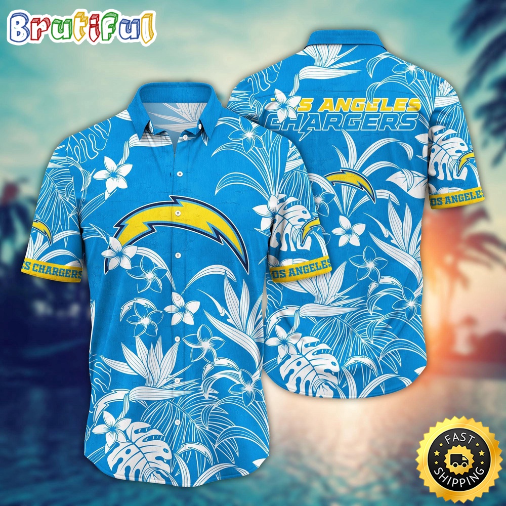 Los Angeles Chargers Hawaii Shirt  Flower Vacation Mood Shirts