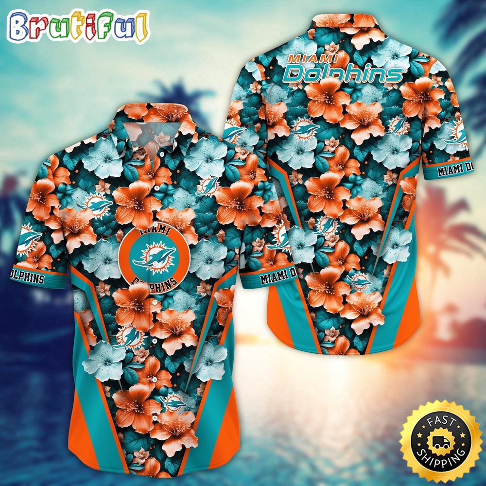 Miami Dolphins Hawaii Shirt  Flower Tropical Getaway Shirts