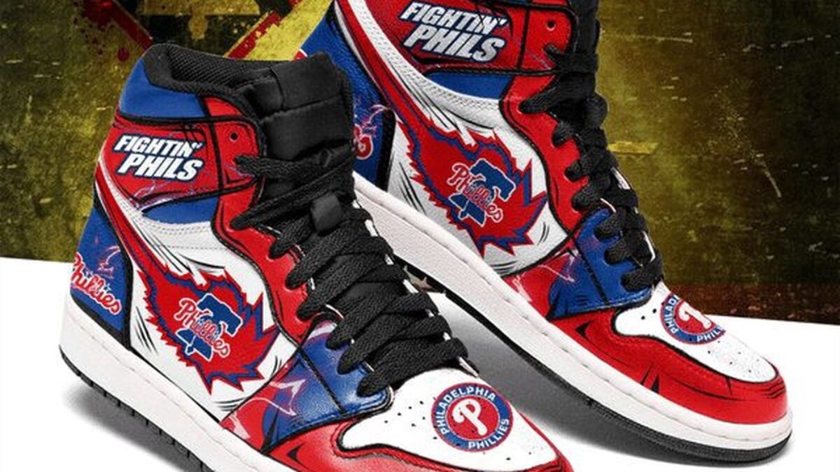 MLB Philadelphia Phillies Air Jordan 1 High Sneakers Iconic Air 