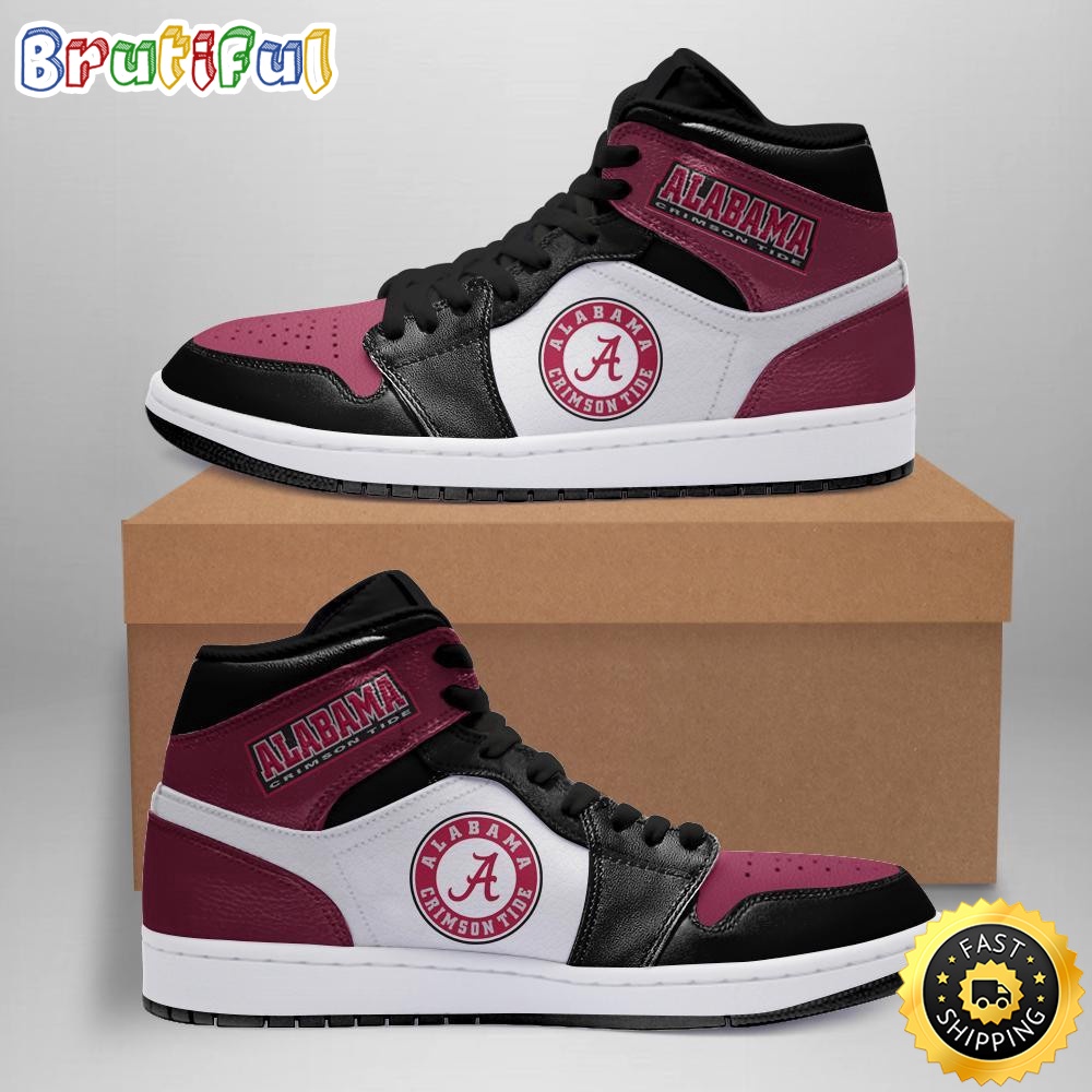 NCAA Alabama Crimson Tide Air Jordan 1 High Sneakers Iconic Air Jordan 1 Shoes