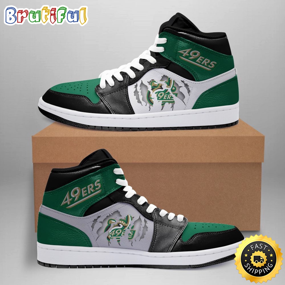 NCAA Charlotte 49ers Logo Air Jordan 1 High Sneakers NCAA Charlotte 49ers Logo Air Jordan 1 High Sneakers