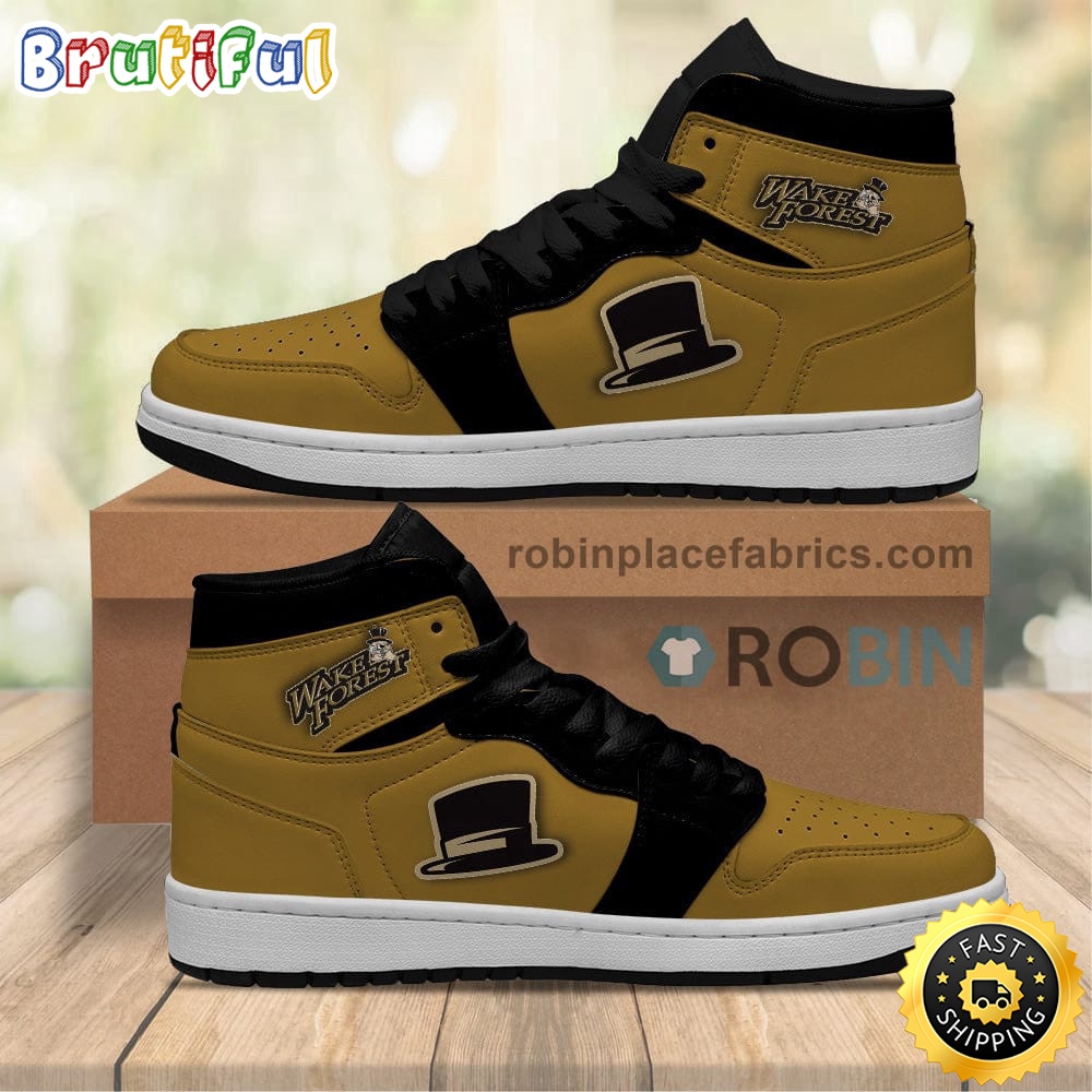 NCAA Wake Forest Demon Deacons Air Jordan 1 High Sneakers Legendary Air Jordan Footwear NCAA Wake Forest Demon Deacons Air Jordan 1 High Sneakers Legendary Air Jordan Footwear