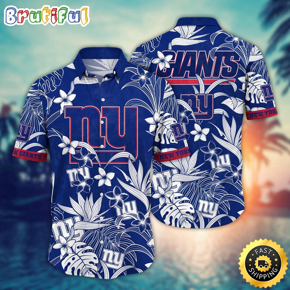 New York Giants Hawaii Shirt  Flower Vacation Mood Shirts