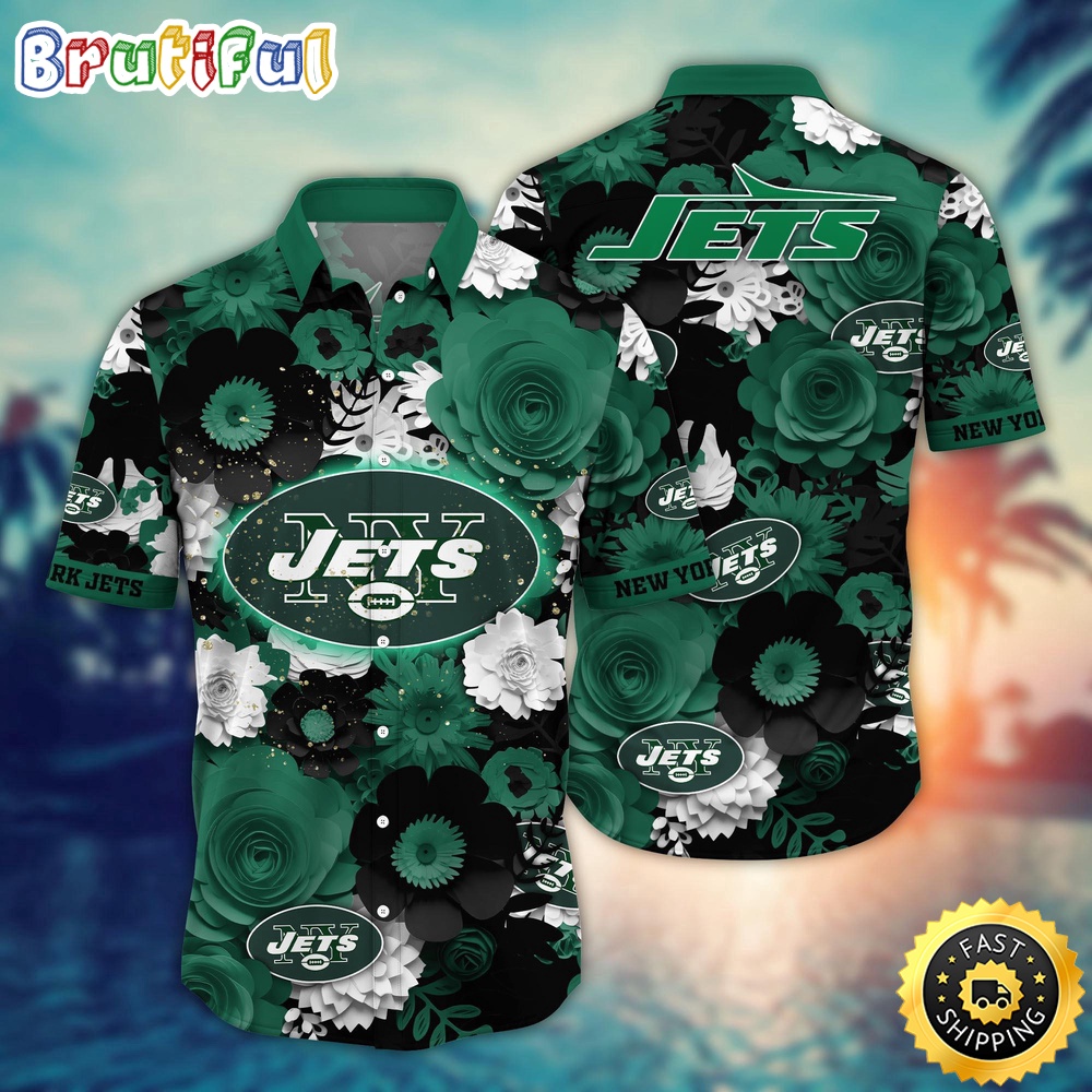 New York Jets Hawaii Shirt  Flower Colorful Coastal Wear