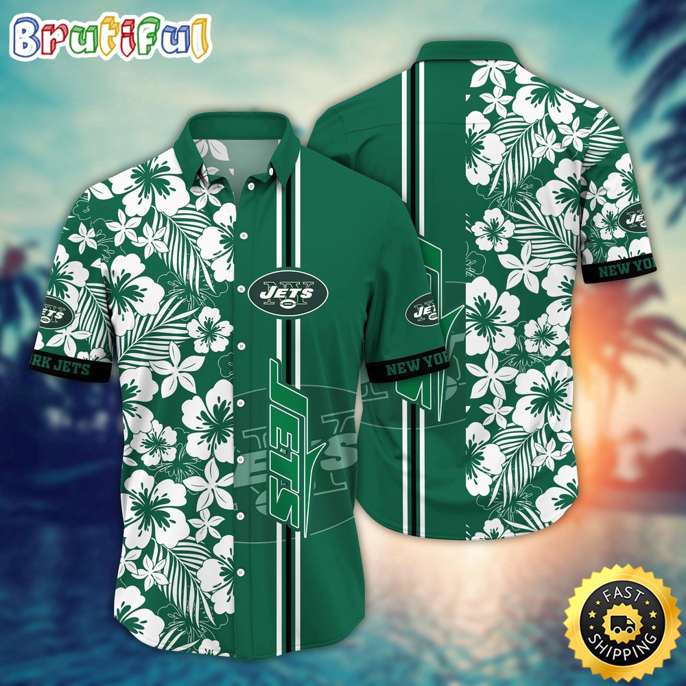 New York Jets Hawaii Shirt  Flower Exotic Island Fashion