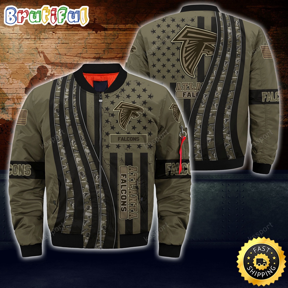 NFL Atlanta Falcons Bomber Jacket Camo For Fans