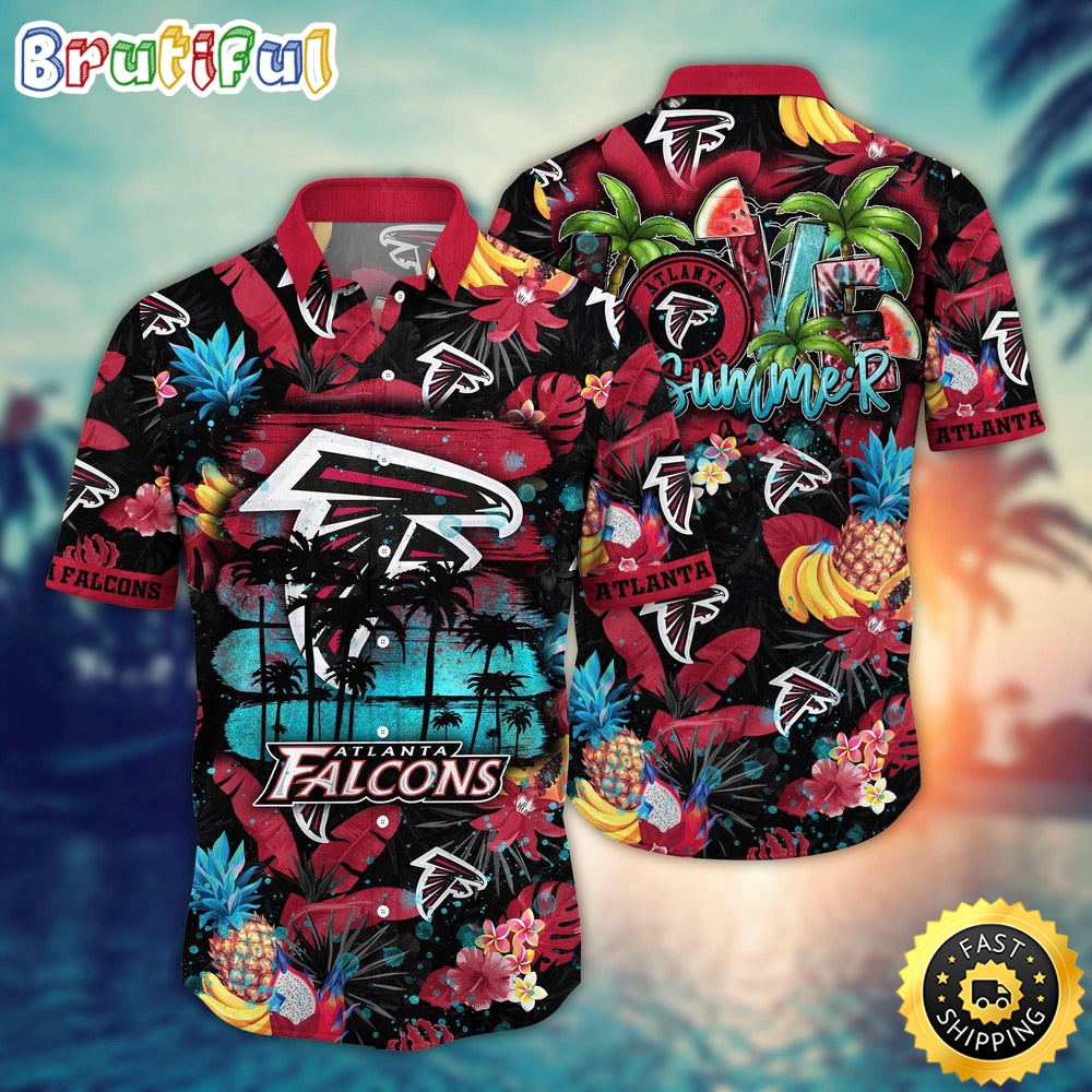 NFL Atlanta Falcons Hawaii Shirt Flower Relaxed Island Wear