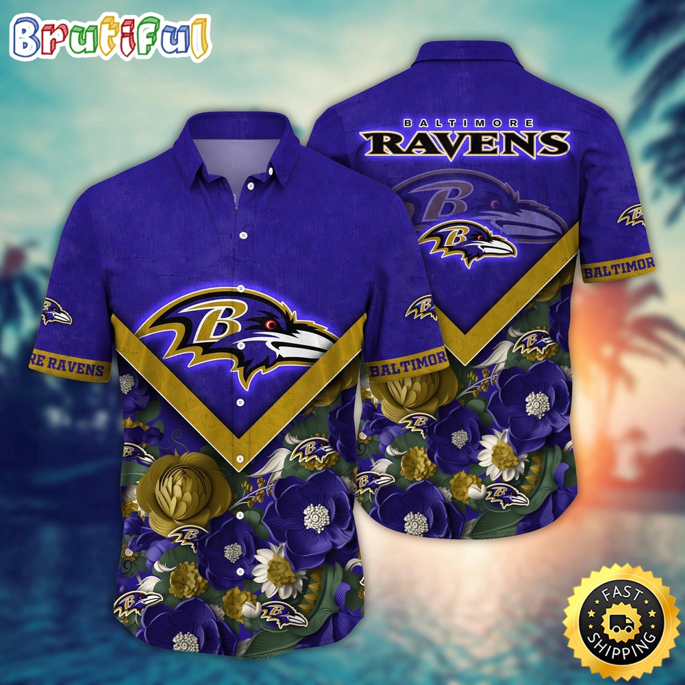 NFL Baltimore Ravens Hawaii Shirt Flower Summer Ready Shirts